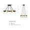 Designers Fountain Harmoni 16 in. 8-Light Matte Black Industrial Semi Flush Mount with Brushed Gold Accents D313C-SF-MB - alternate 5